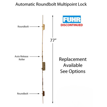 Fuhr 77 inch Automatic Roundbolt Multipoint Lock - See Replacement Option